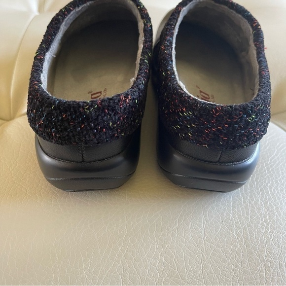 Alegria Kyah Black Leather Mule Knit Trim Comfort KYA-7630 Faux Fur Lining 35 - Picture 10 of 16